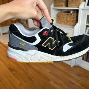 VINTAGE NEW BALANCE 999 ELITE PINBALL BLACK YELLOW ML999PB MEN'S